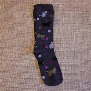Alpaca Bamboo Blend Cat Sock - Graphite