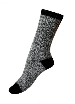 Alpaca Boot Unisex Socks - Black