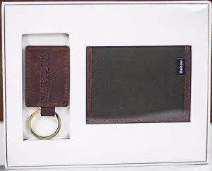 Barbour Dry Wax SLG Gift Set - Olive