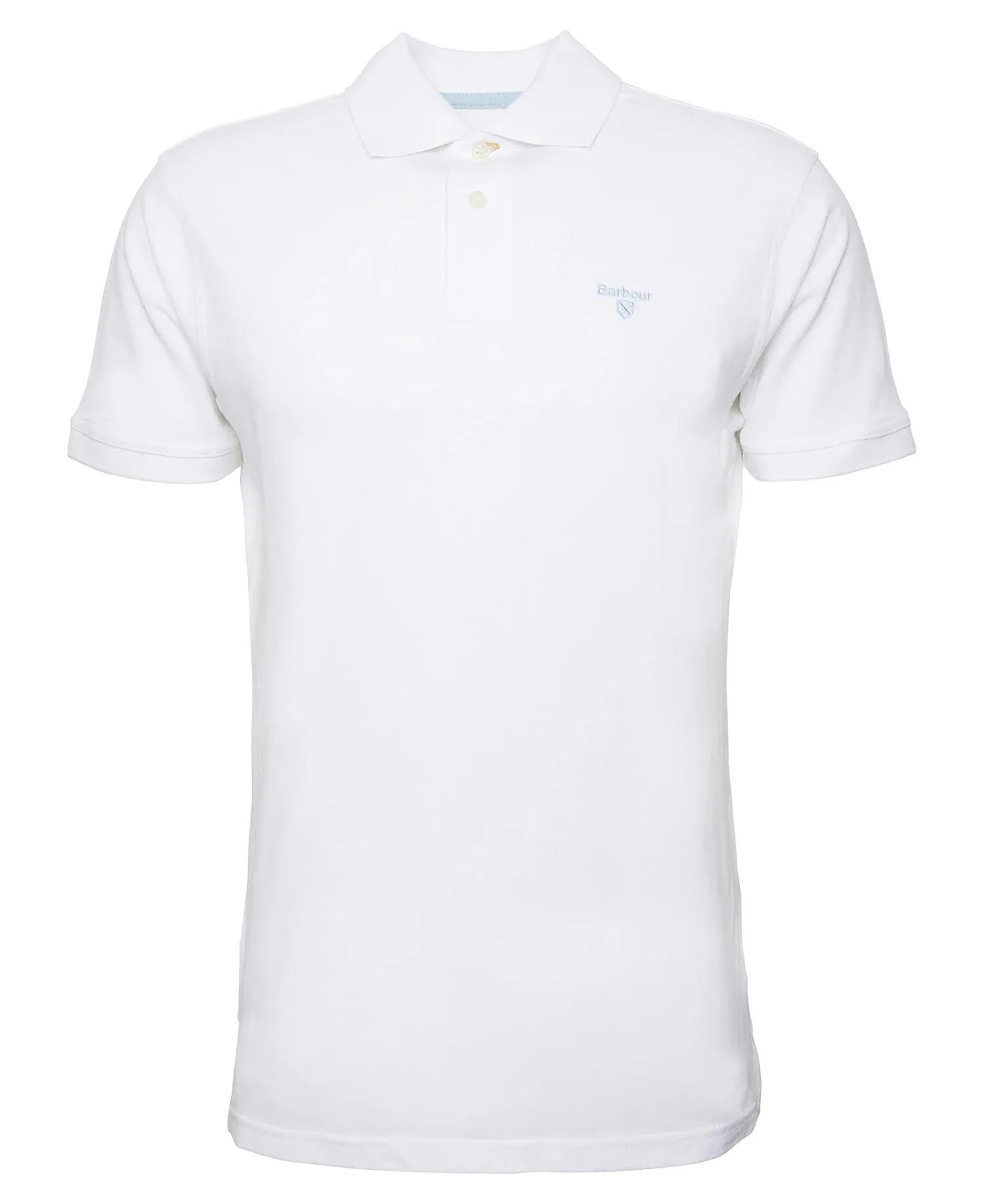 Barbour Men's Lightweight Sports Short-Sleeved Polo Shirt - Whisper White