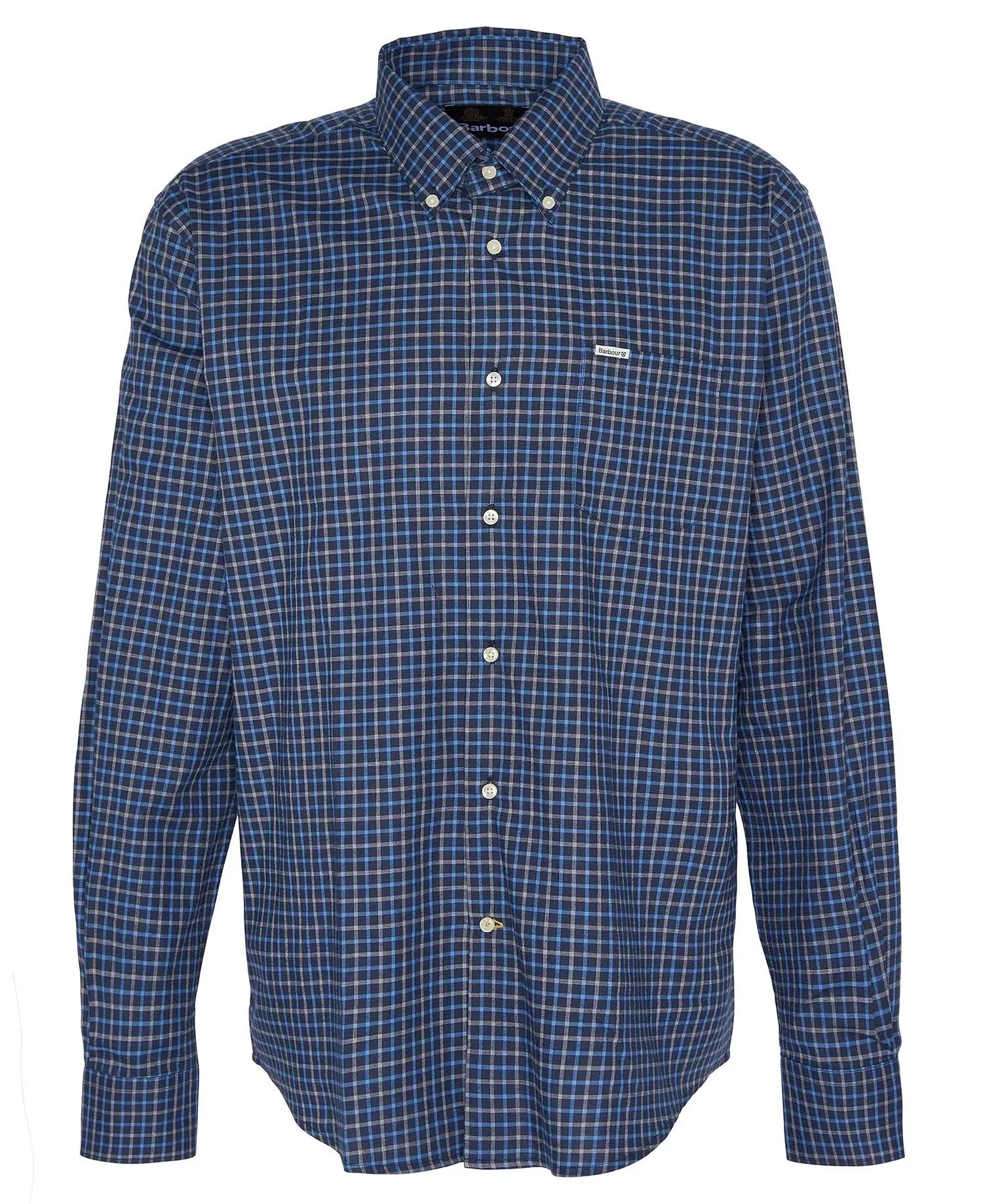 Barbour Men's Preston Regular Long-Sleeved Shirt - Dark Navy