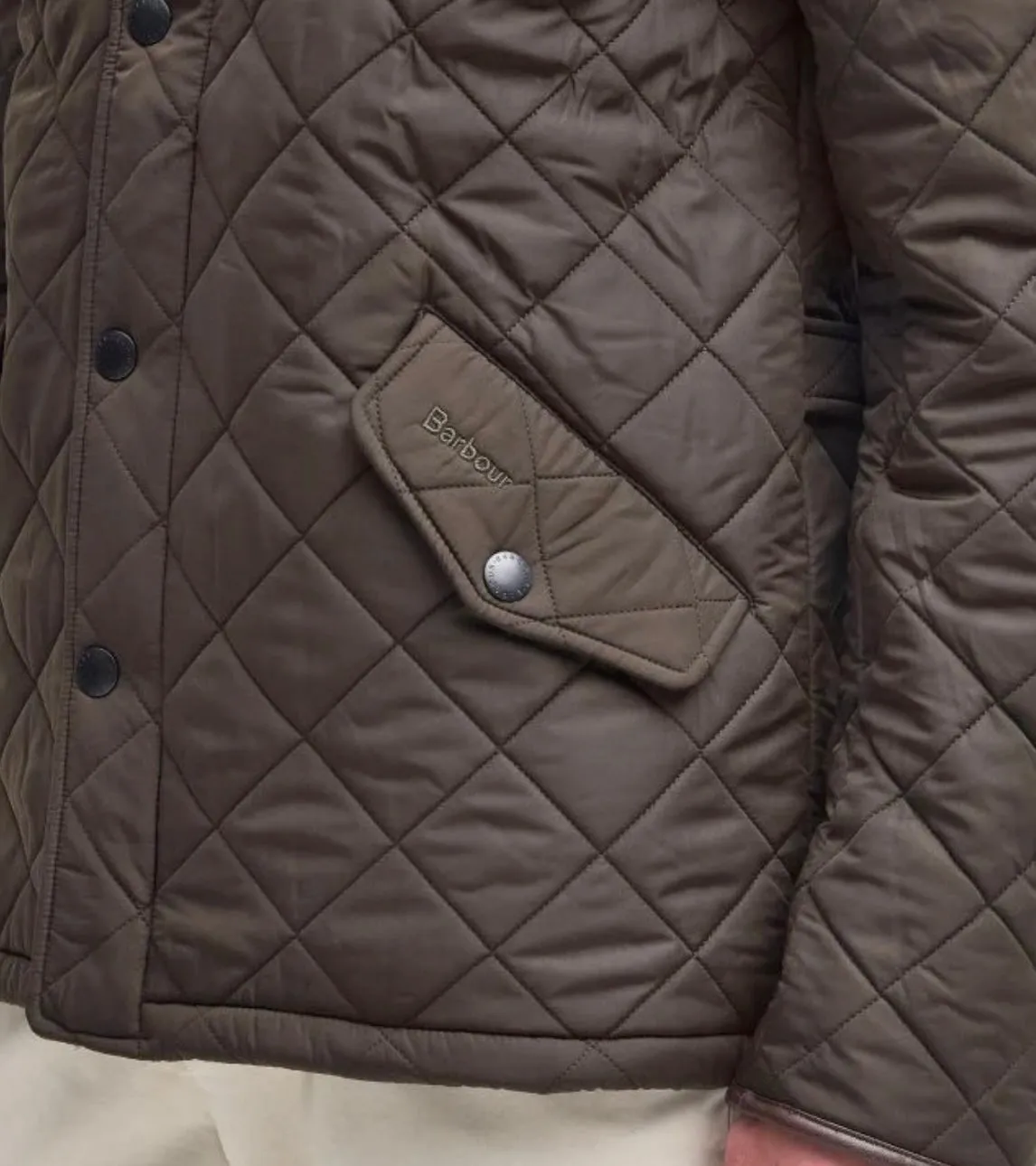 Barbour Powell Quilted Jacket (Olive)