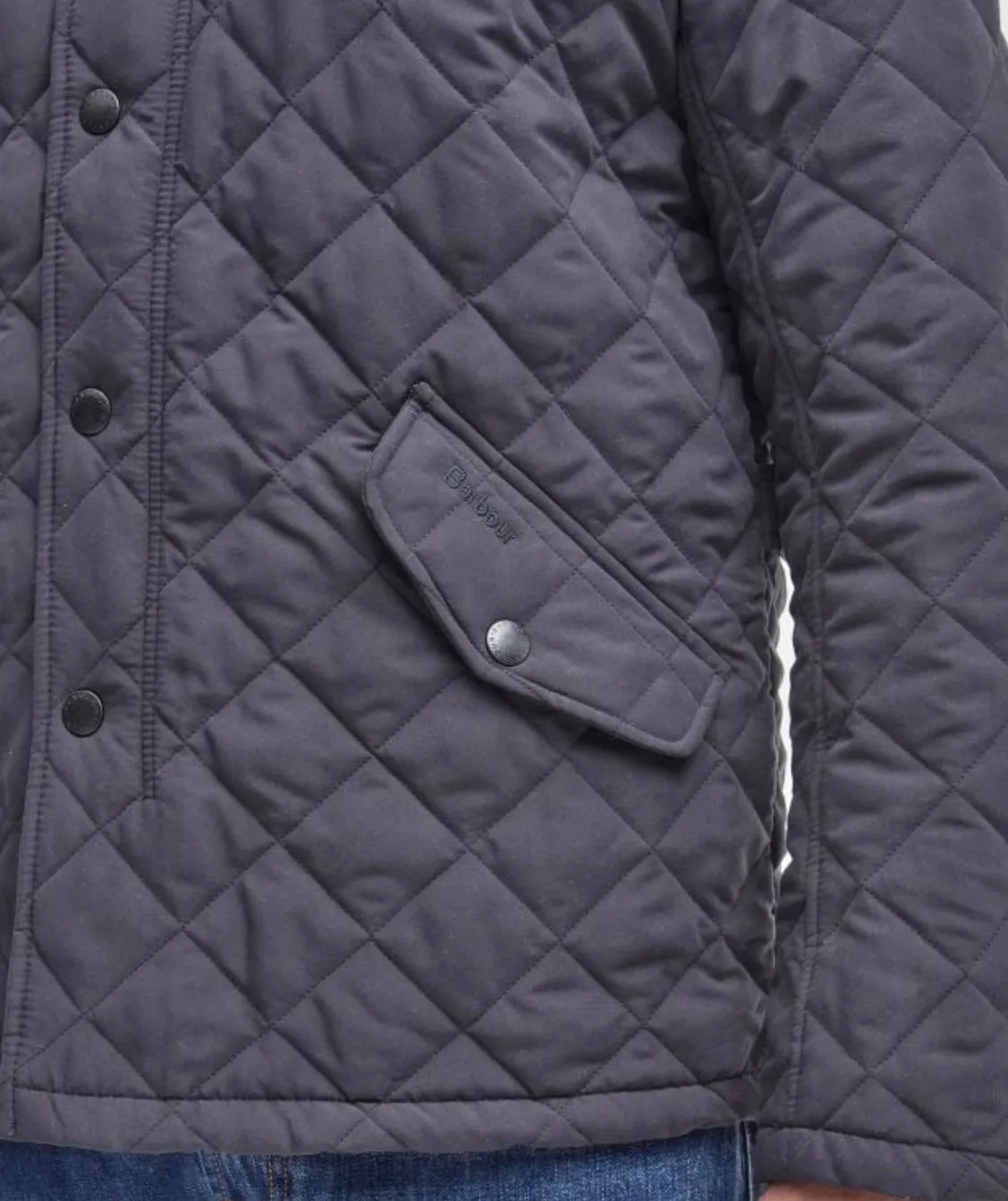 Barbour Shoveler Quilted Jacket (Navy)