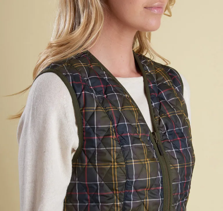 Barbour Tartan Betty Liner - Olive