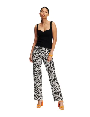 BW AOP DENIM PANTS ELEKTRIKA