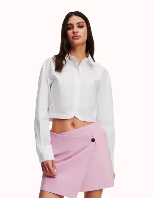 CROP POPLIN SHIRT