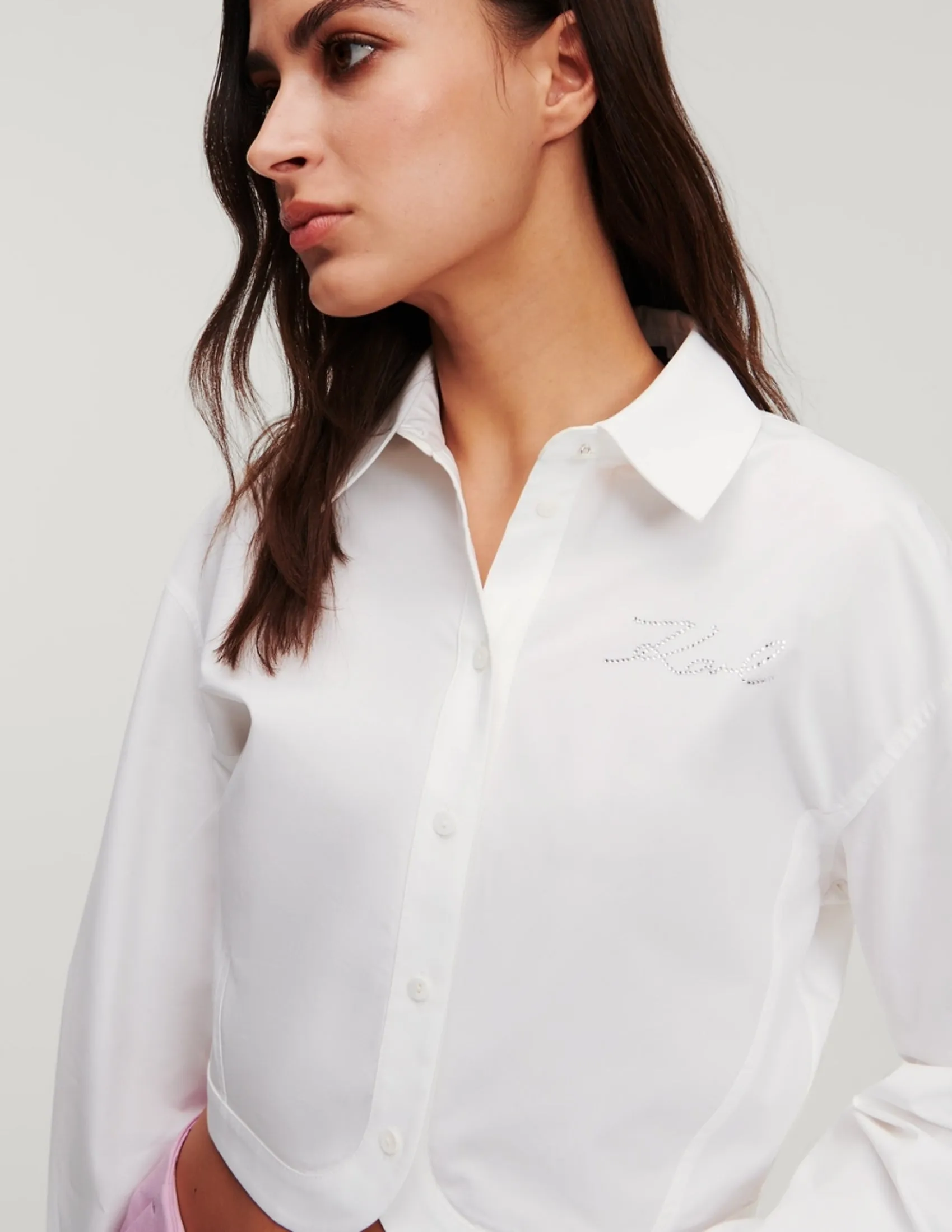 CROP POPLIN SHIRT