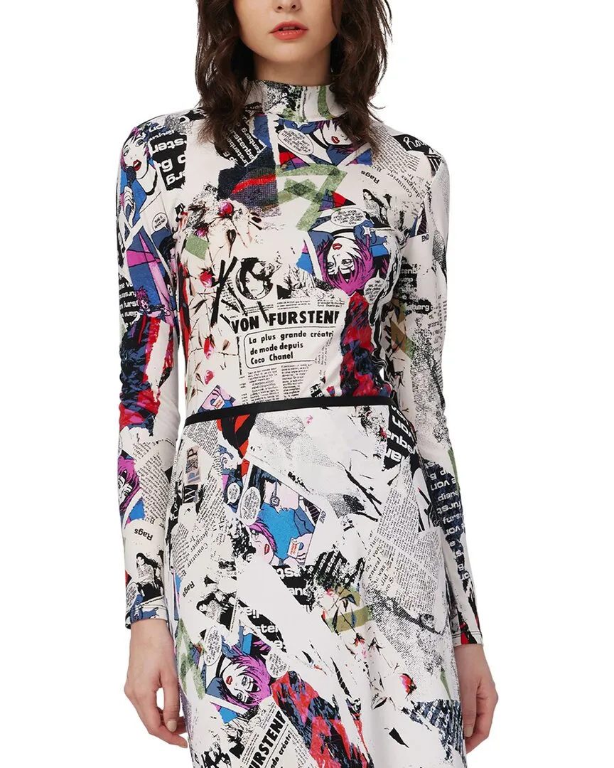 Diane von Furstenberg Doha Wool-Blend Top