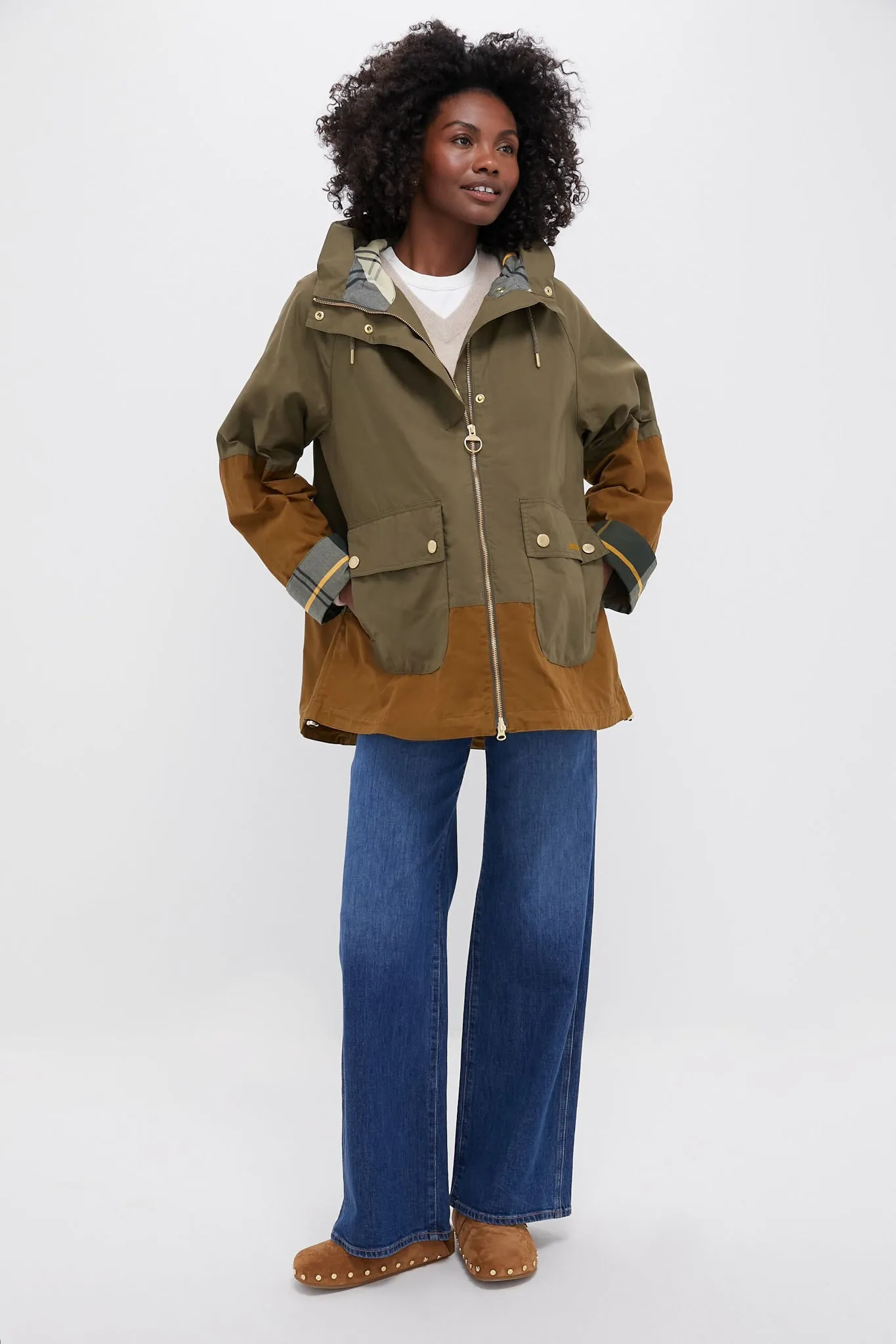 Dusky Green Hayley Showerproof Jacket