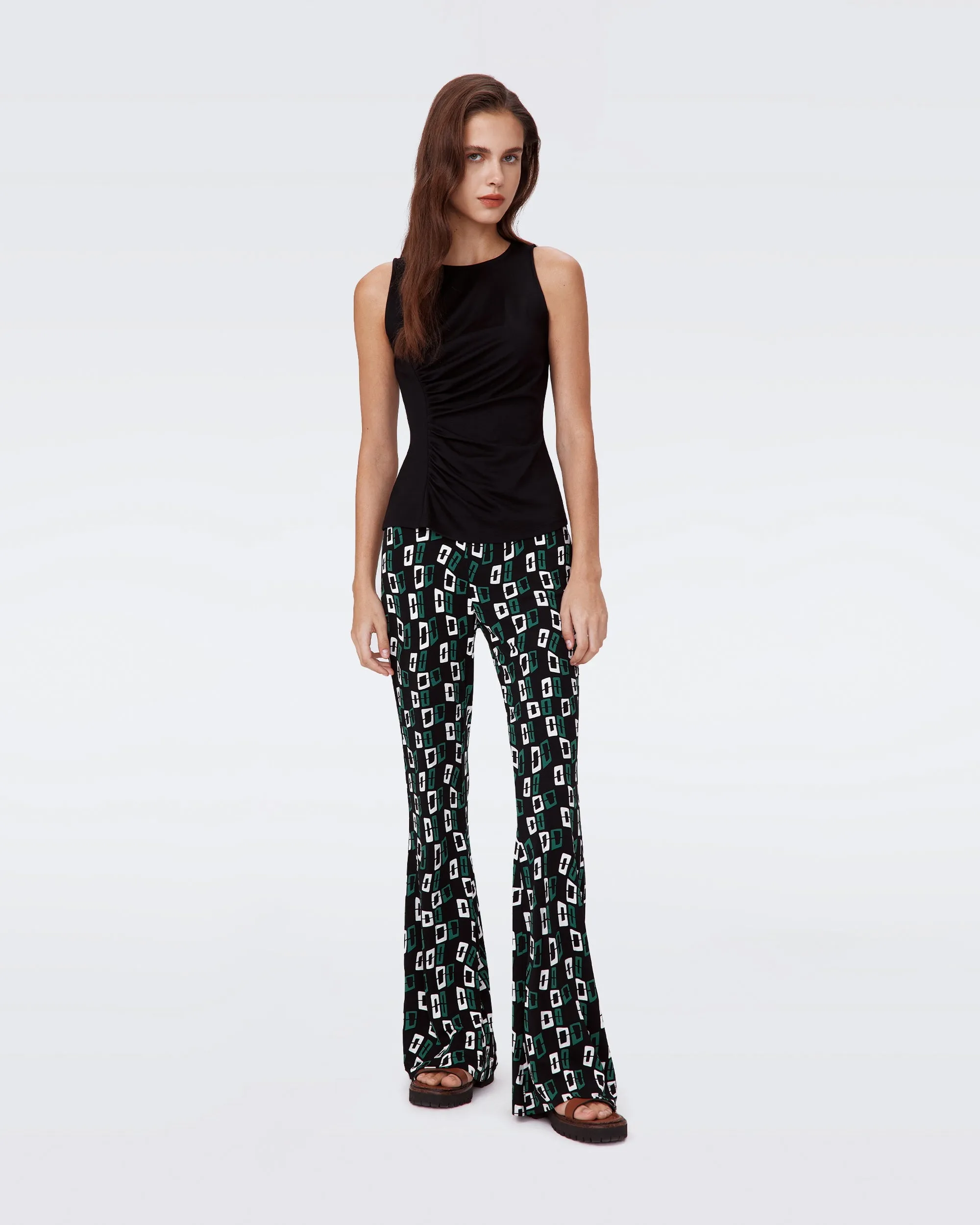 DVF BROOKLYN PANTS CHAIN SPOTS