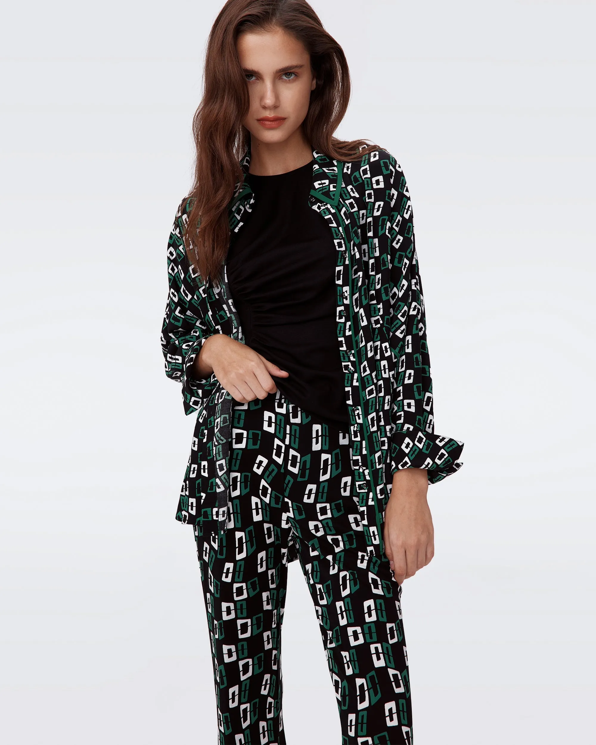 DVF BROOKLYN PANTS CHAIN SPOTS