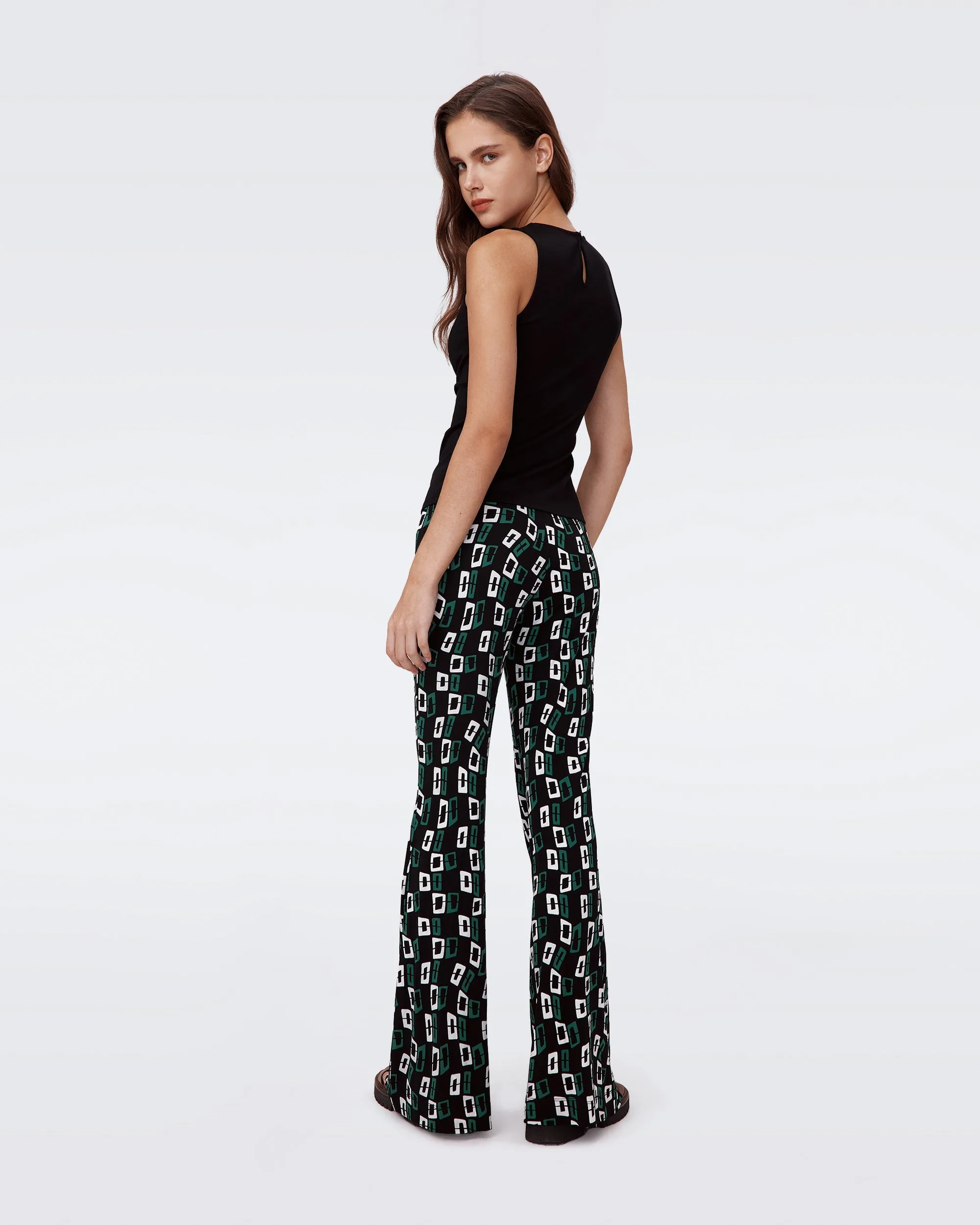 DVF BROOKLYN PANTS CHAIN SPOTS