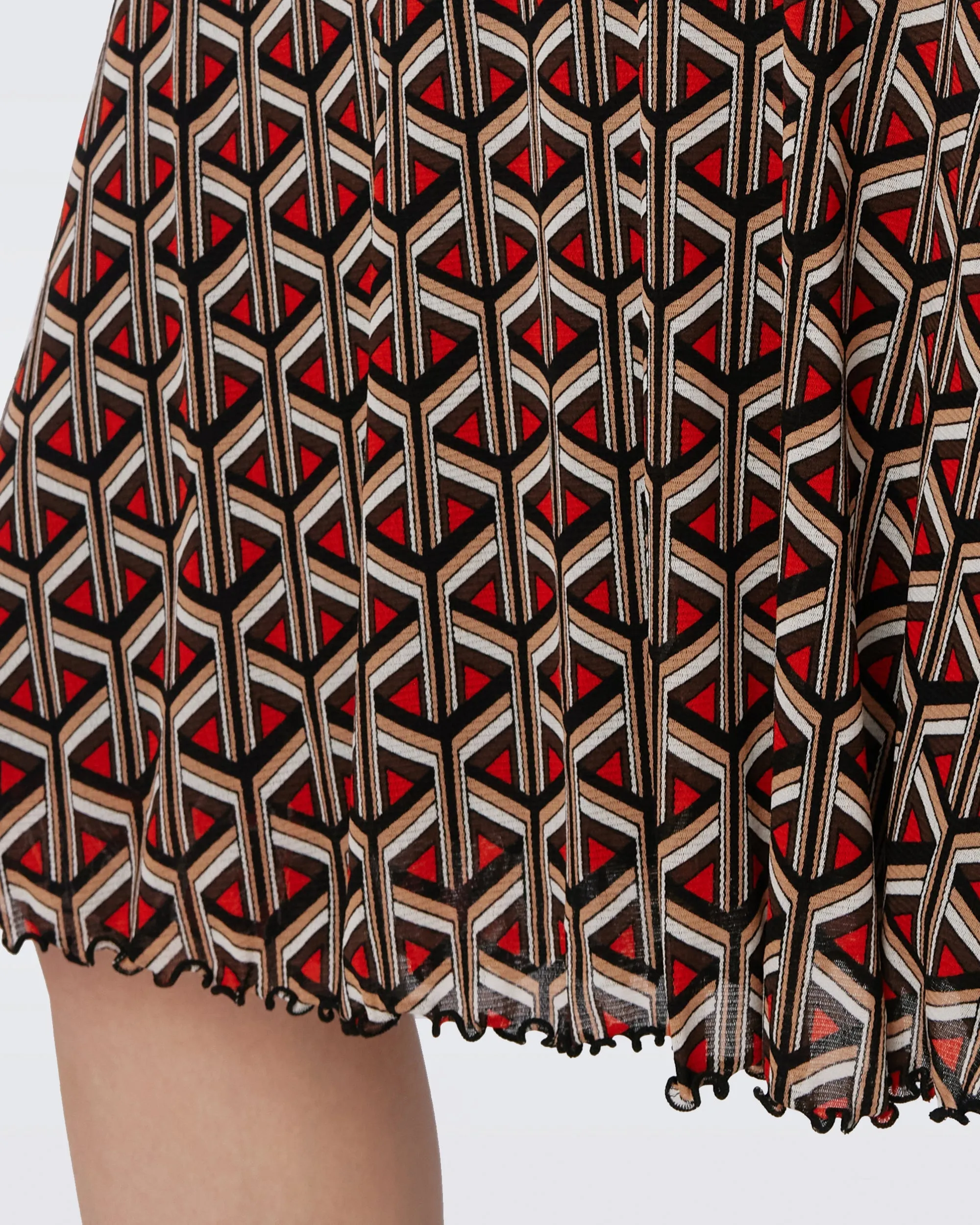 DVF IVAN REVERSIBLE DRESS FLUTTERFLY M/STADIUM GEO R SM