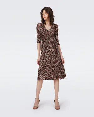 DVF IVAN REVERSIBLE DRESS FLUTTERFLY M/STADIUM GEO R SM