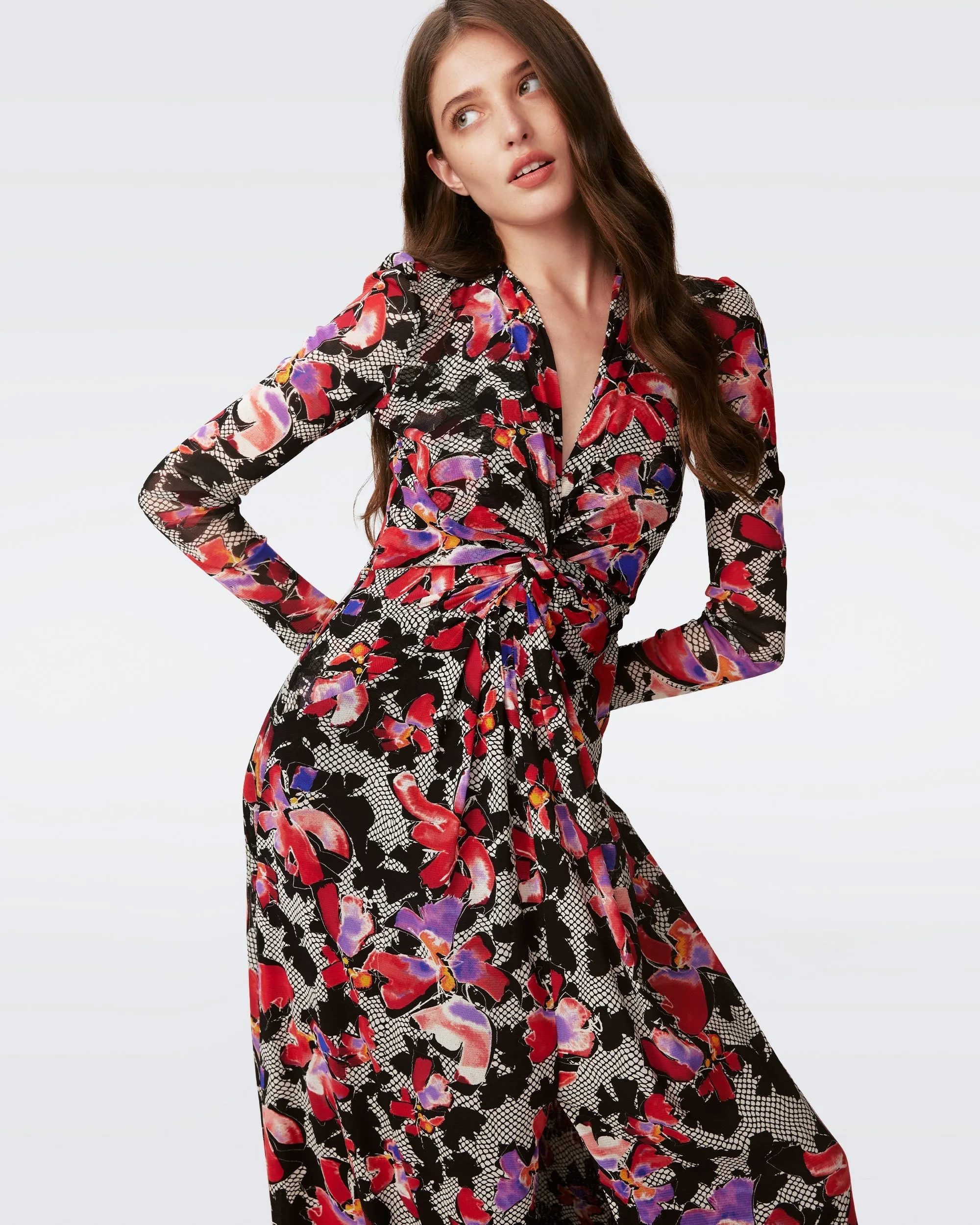 DVF KASSIA DRESS ODETTE FLORAL