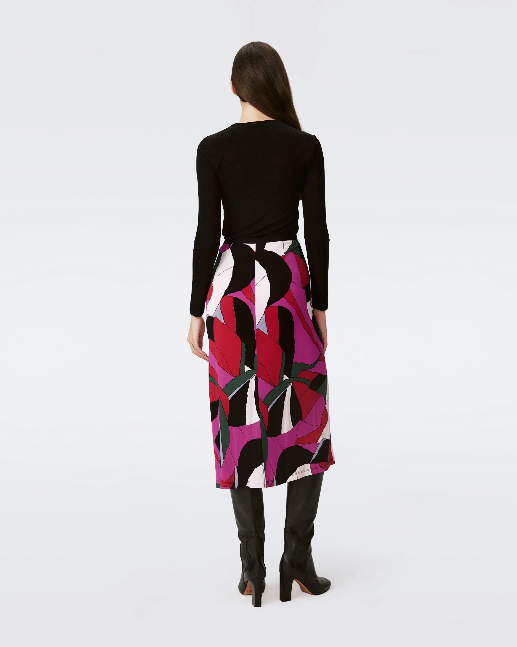 DVF WHITLEY SKIRT TENDU LG