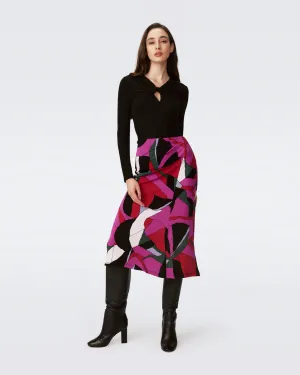 DVF WHITLEY SKIRT TENDU LG