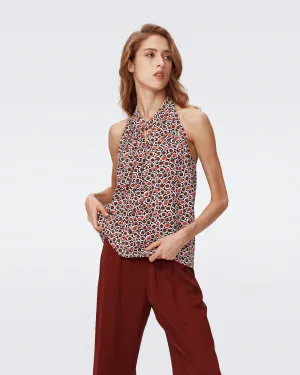 DVFARES TOP PEBBLES RED