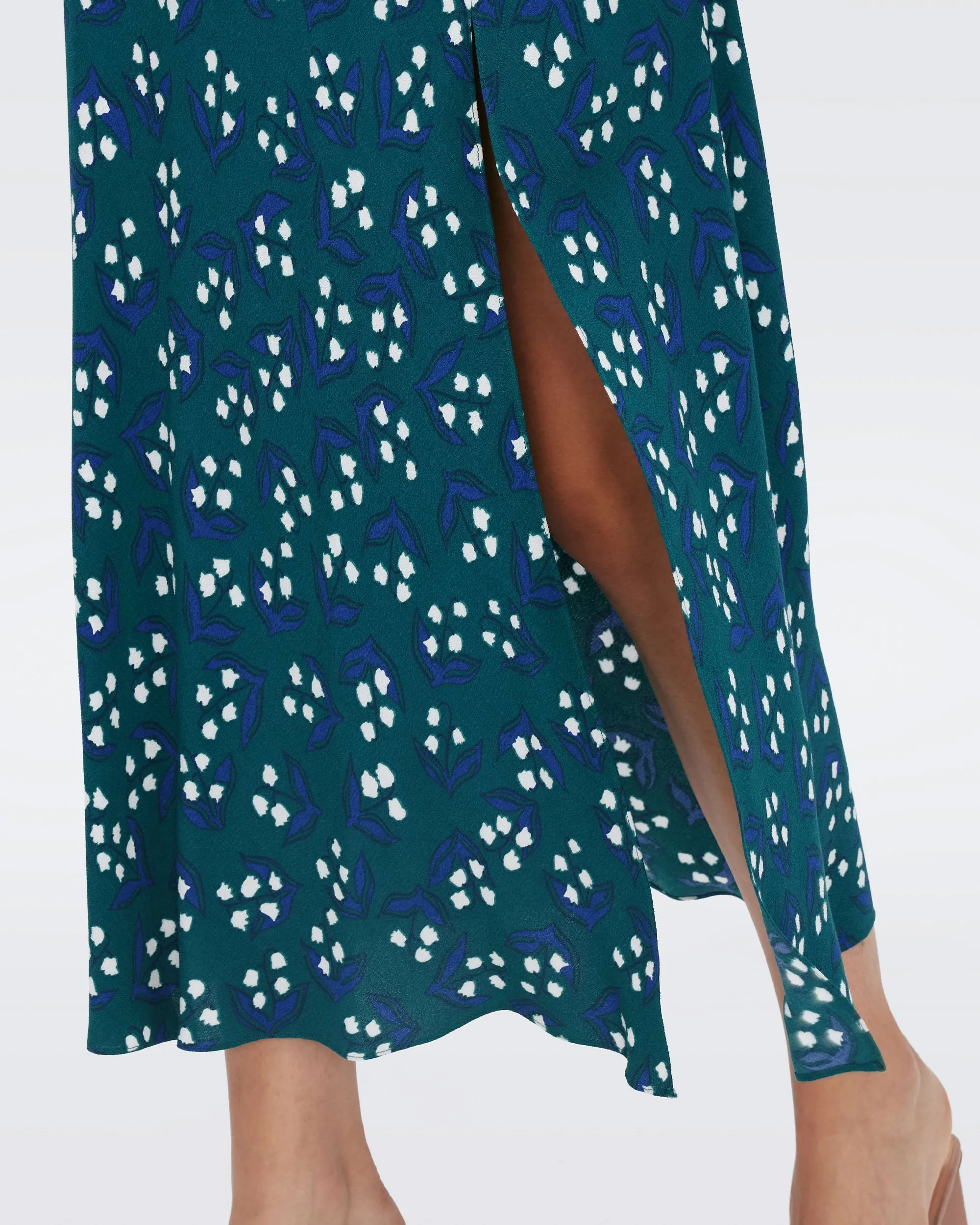 DVFBESSIE DRESS LILY OF THE VLY LG SEA GLASS