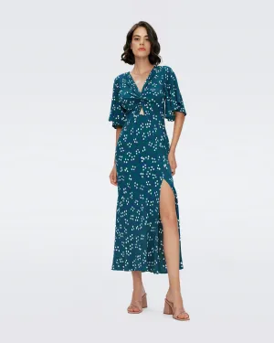 DVFBESSIE DRESS LILY OF THE VLY LG SEA GLASS