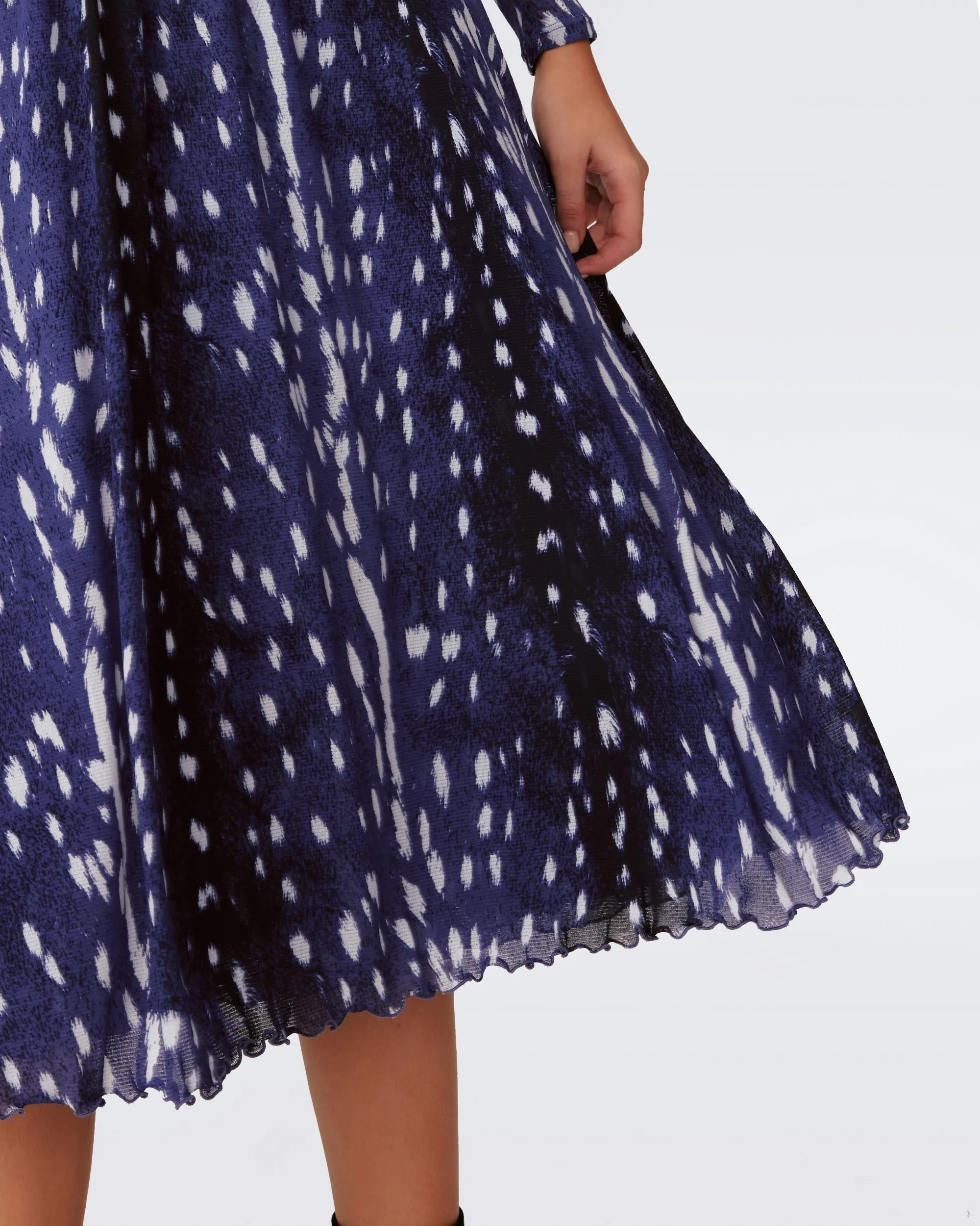 DVFBURTON DRESS FAWN PERFECT NAVY