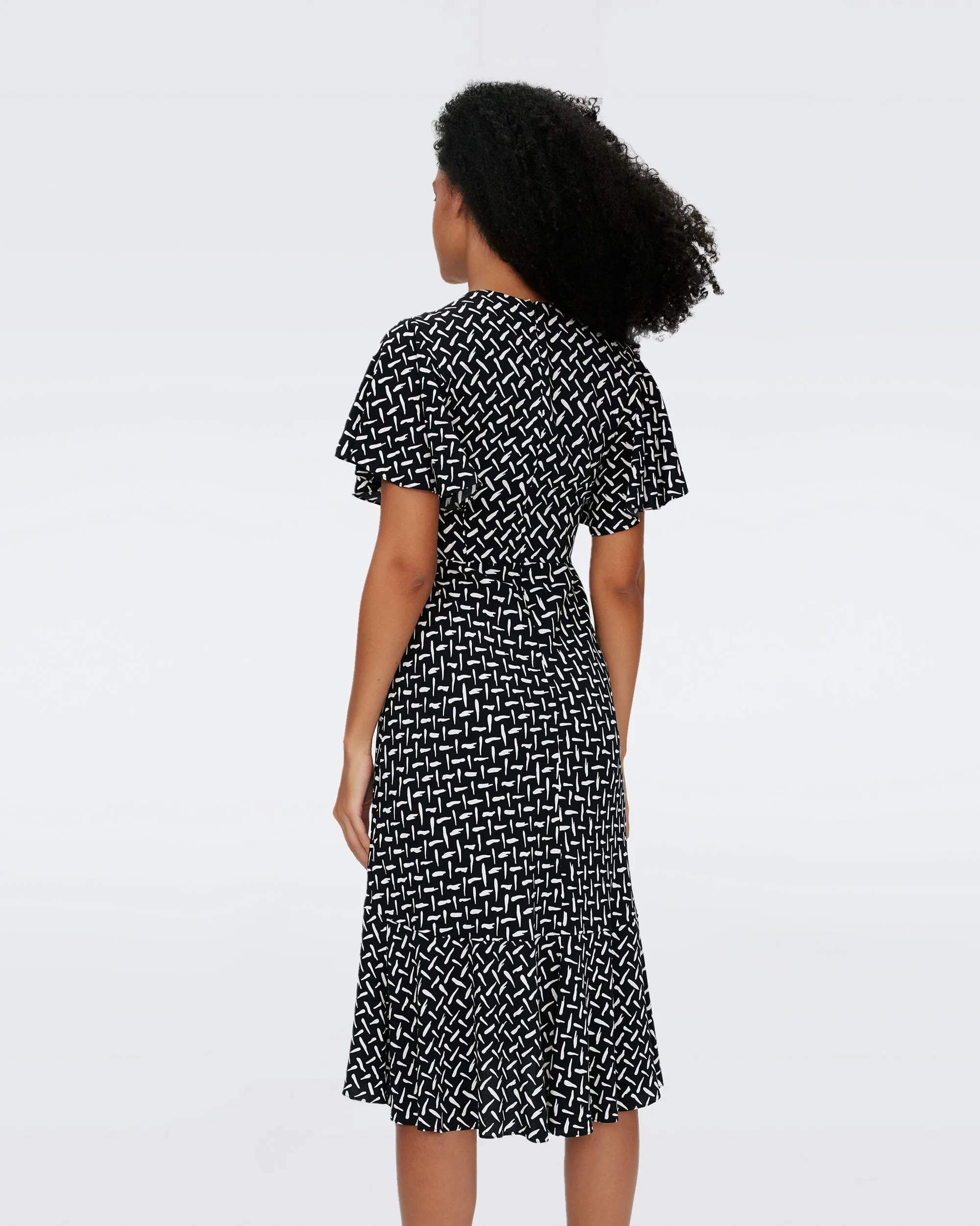 DVFCECELIA DRESS TIGRIS