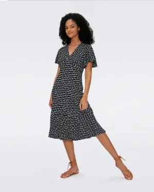 DVFCECELIA DRESS TIGRIS