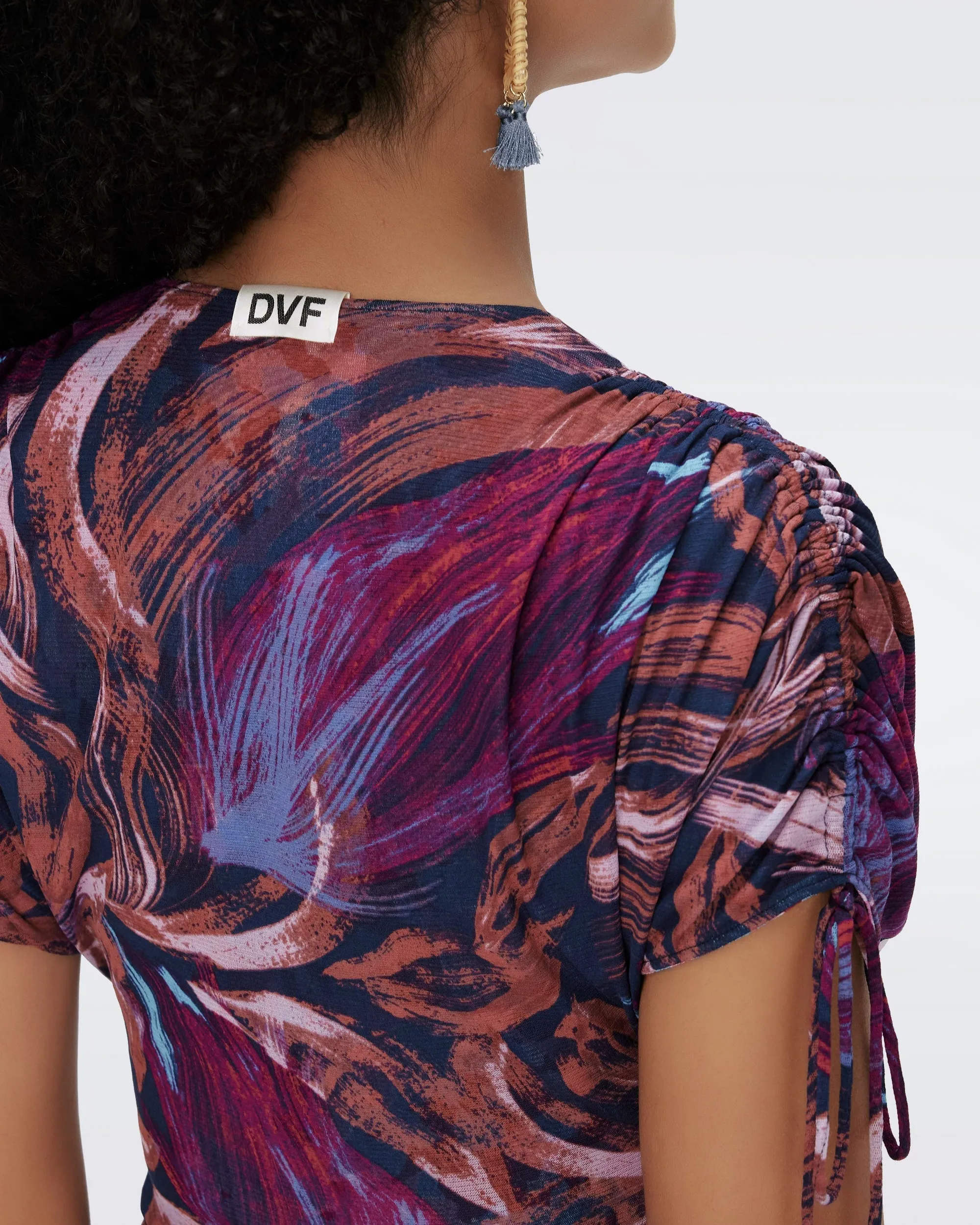 DVFCHARLOTTE REVERSIBE DRESSPOME PINE FLORAL MULT