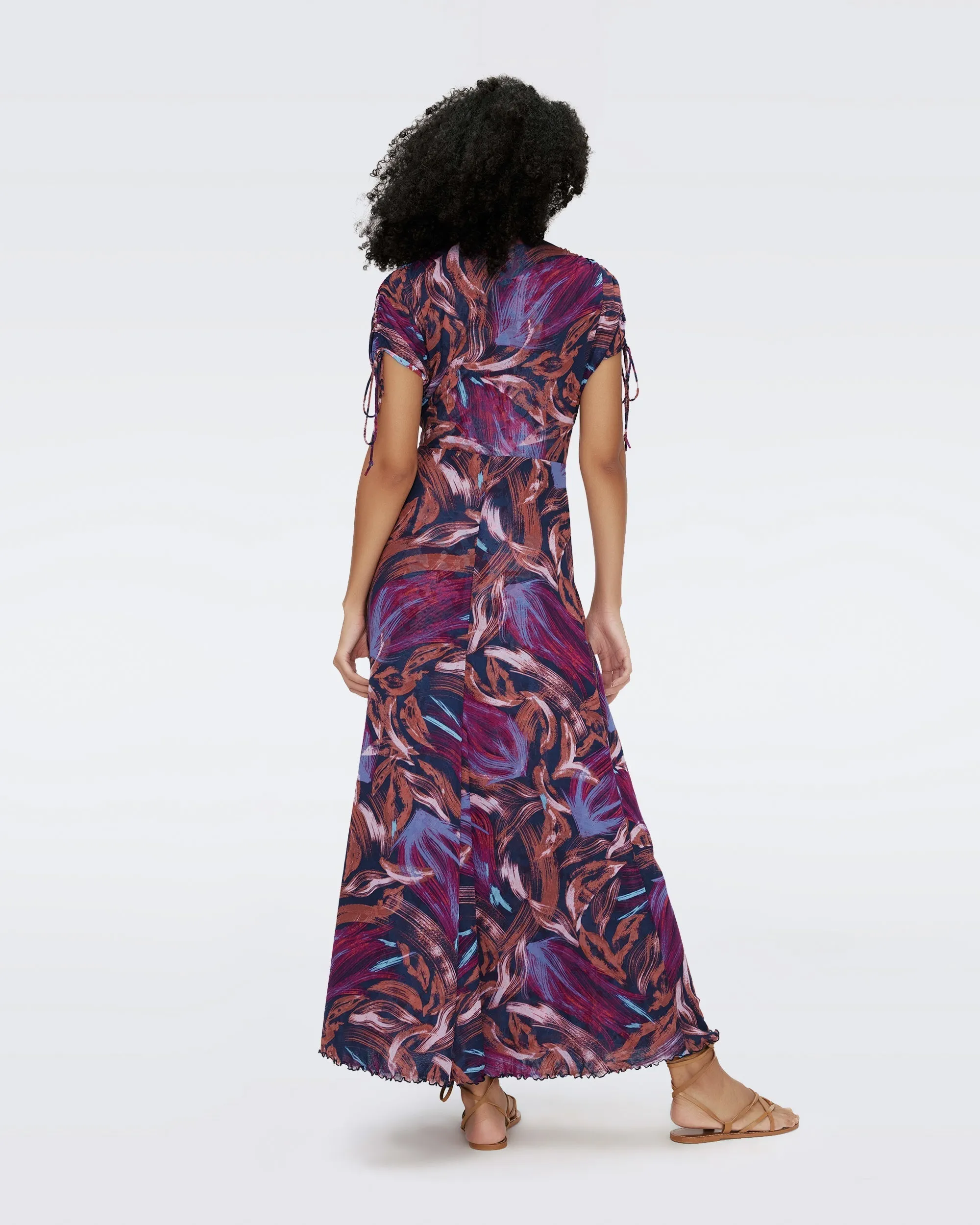 DVFCHARLOTTE REVERSIBE DRESSPOME PINE FLORAL MULT