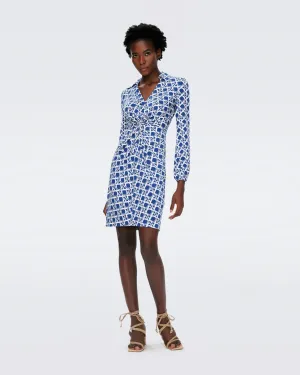 DVFCHUCK DRESS VINTAGE CANE MED MIDNIGHT BLUE