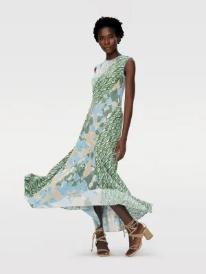DVFCORY DRESSE FLORAL MULTI CERULEAN SEEDLING