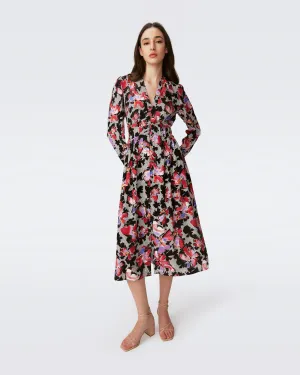 DVFERICA L/S DRESSODETTE FLORAL