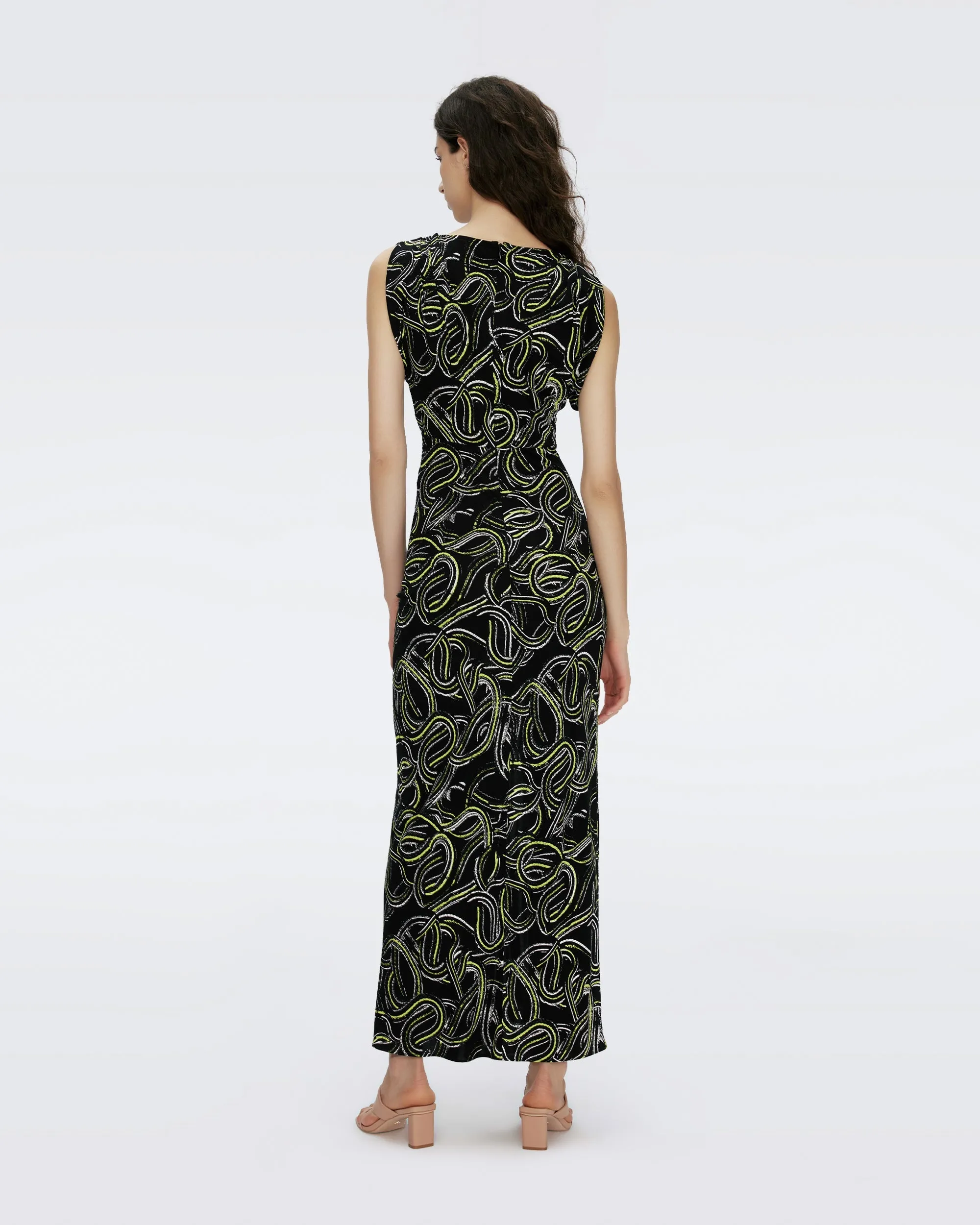 DVFGERTRUDE DRESS RIBBON SNAKE