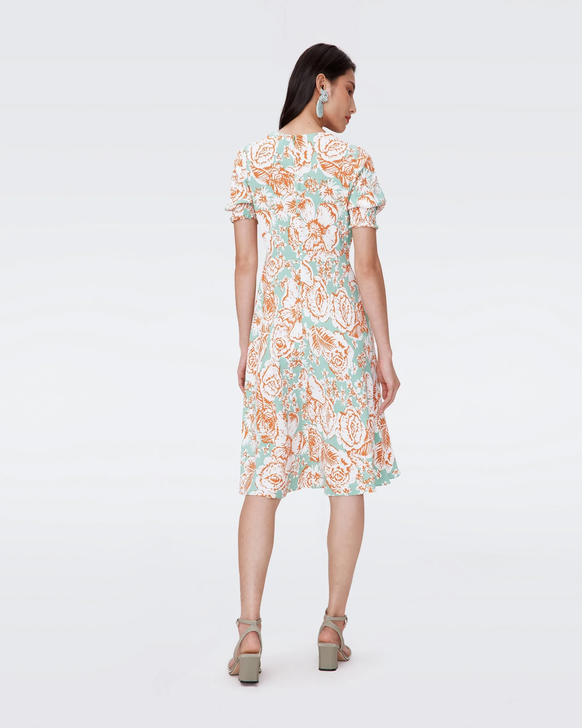 DVFJEMMA DRESS JUNE BLOOM JADE