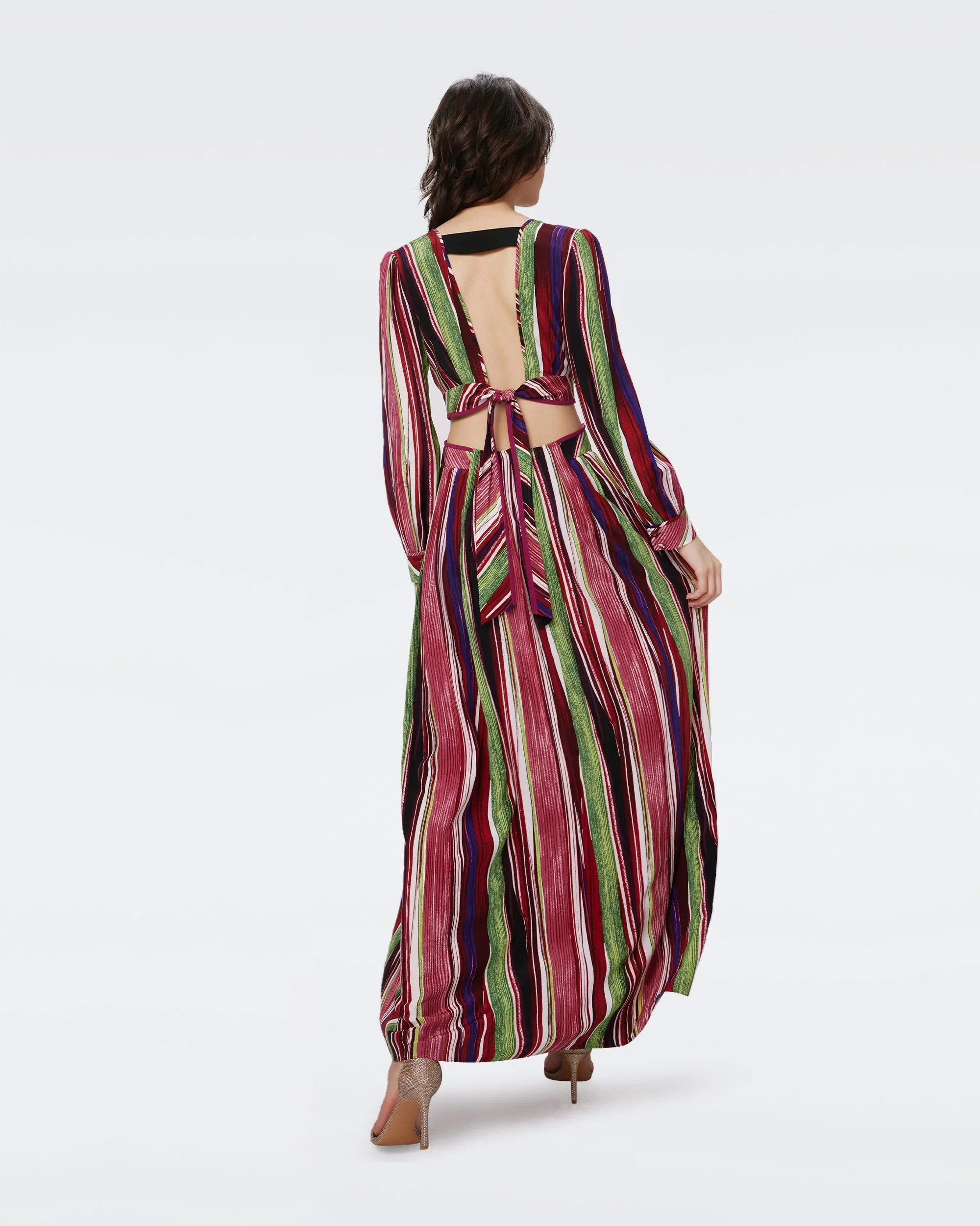 DVFJENIFER DRESS REEDS PINK