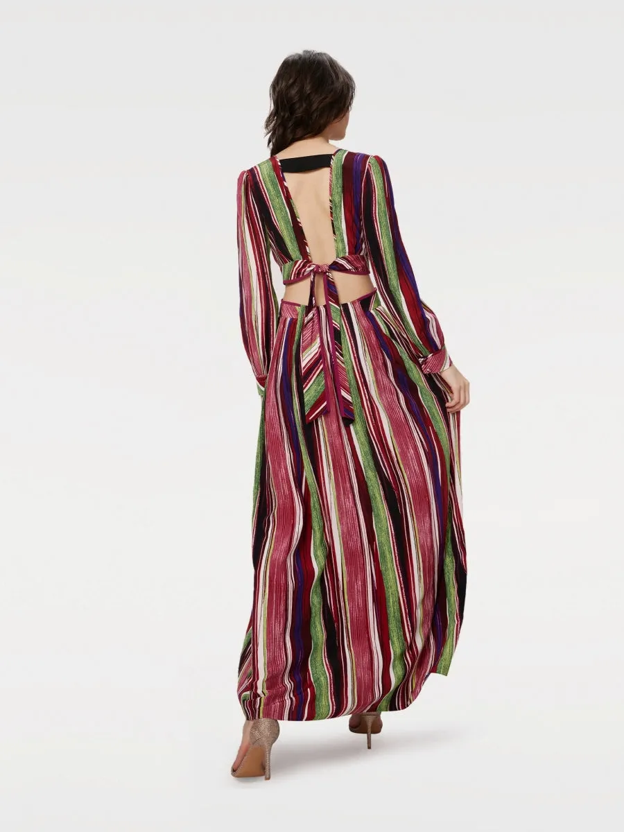 DVFJENIFER DRESS REEDS PINK