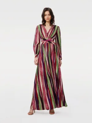 DVFJENIFER DRESS REEDS PINK