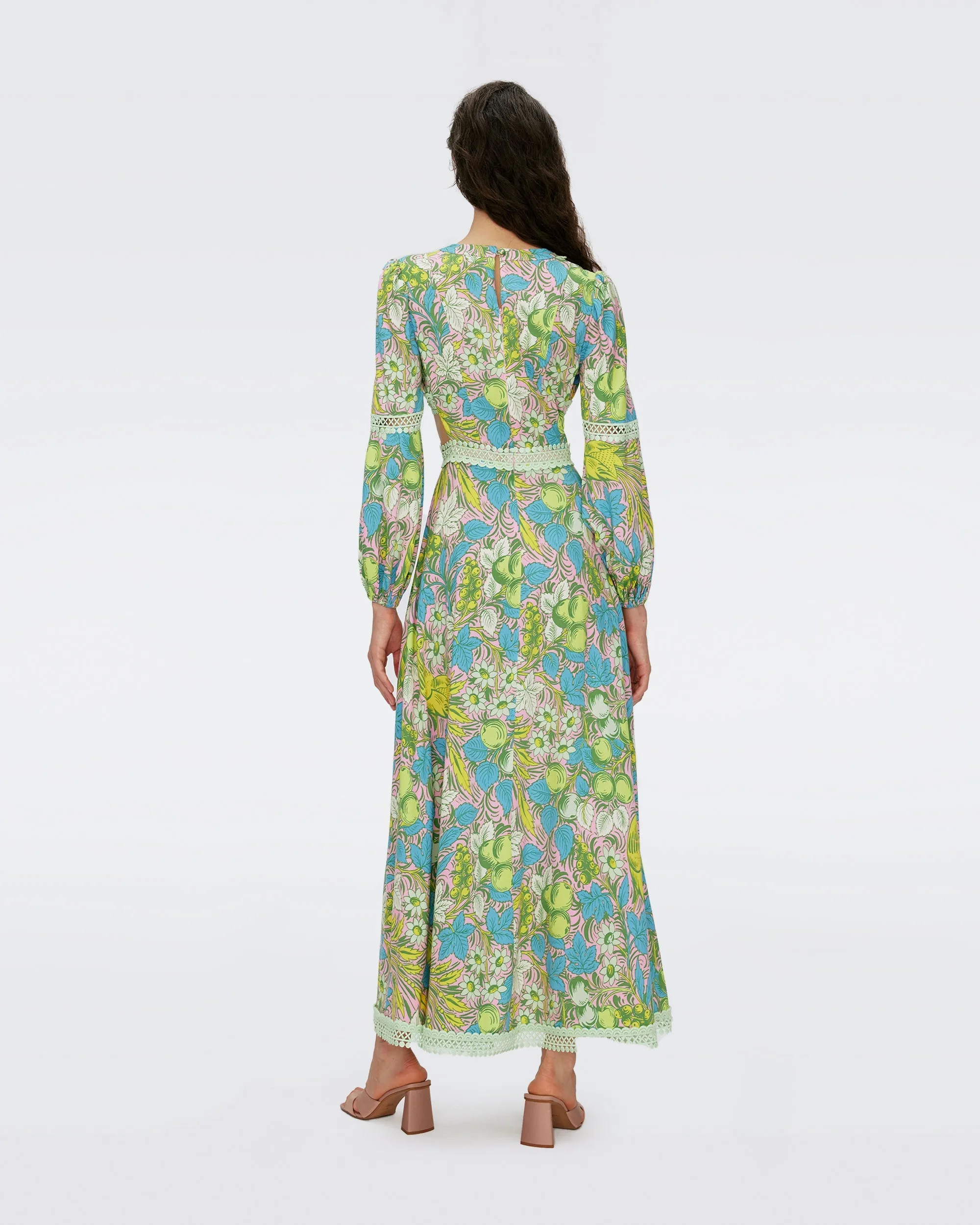 DVFLINA DRESSBIRD OF PARADISE PINK