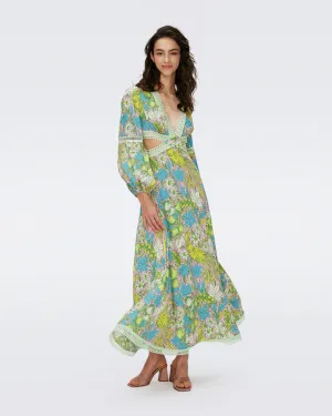 DVFLINA DRESSBIRD OF PARADISE PINK