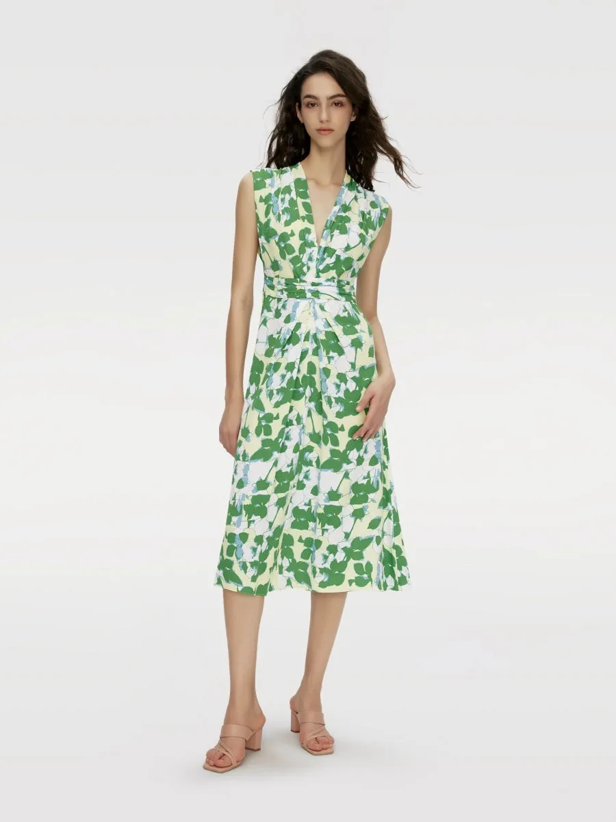 DVFLIVIA DRESSEARTH FLORAL MULTI MED CH