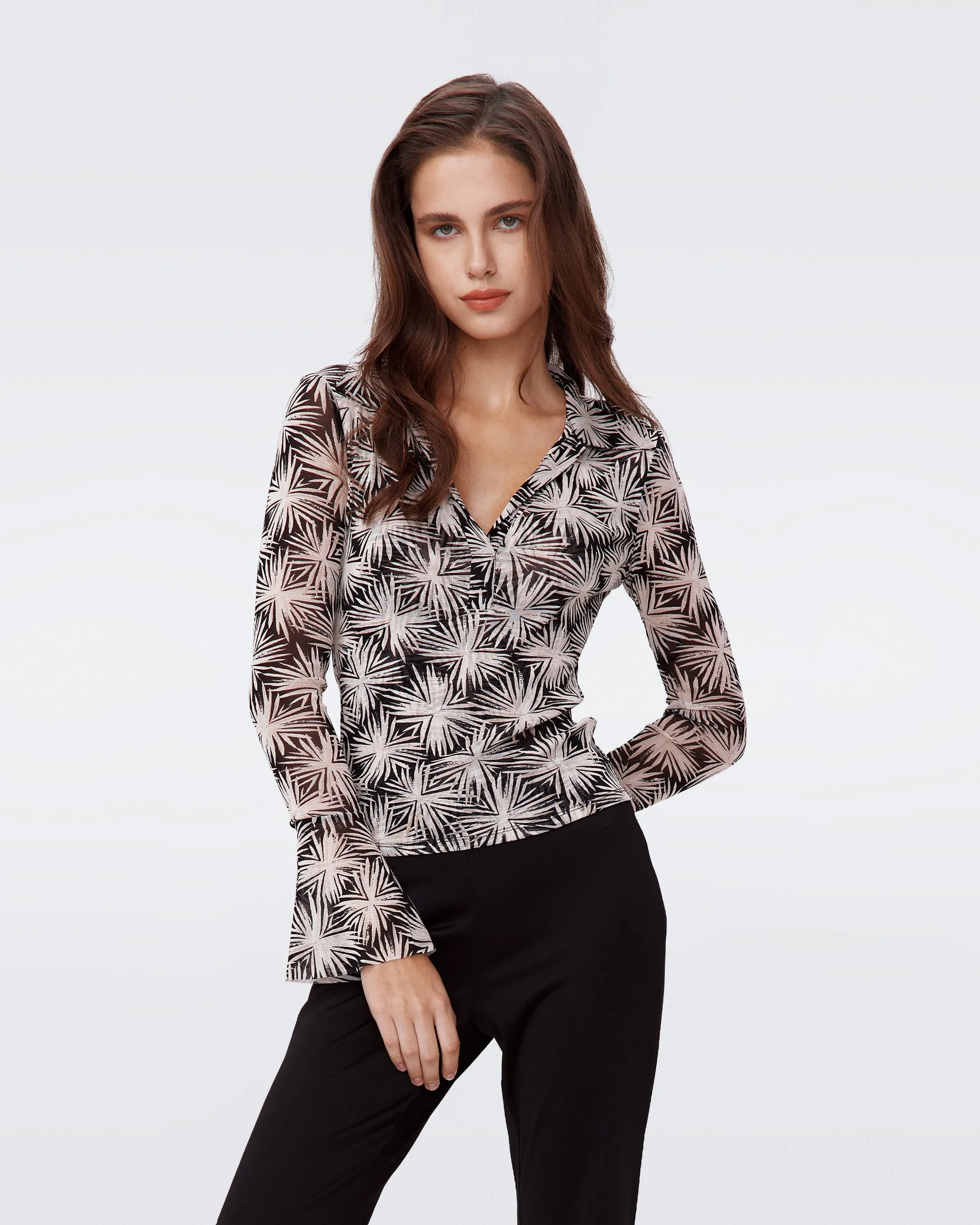 DVFMACKENZIE TOPSEA HOLLY BLACK