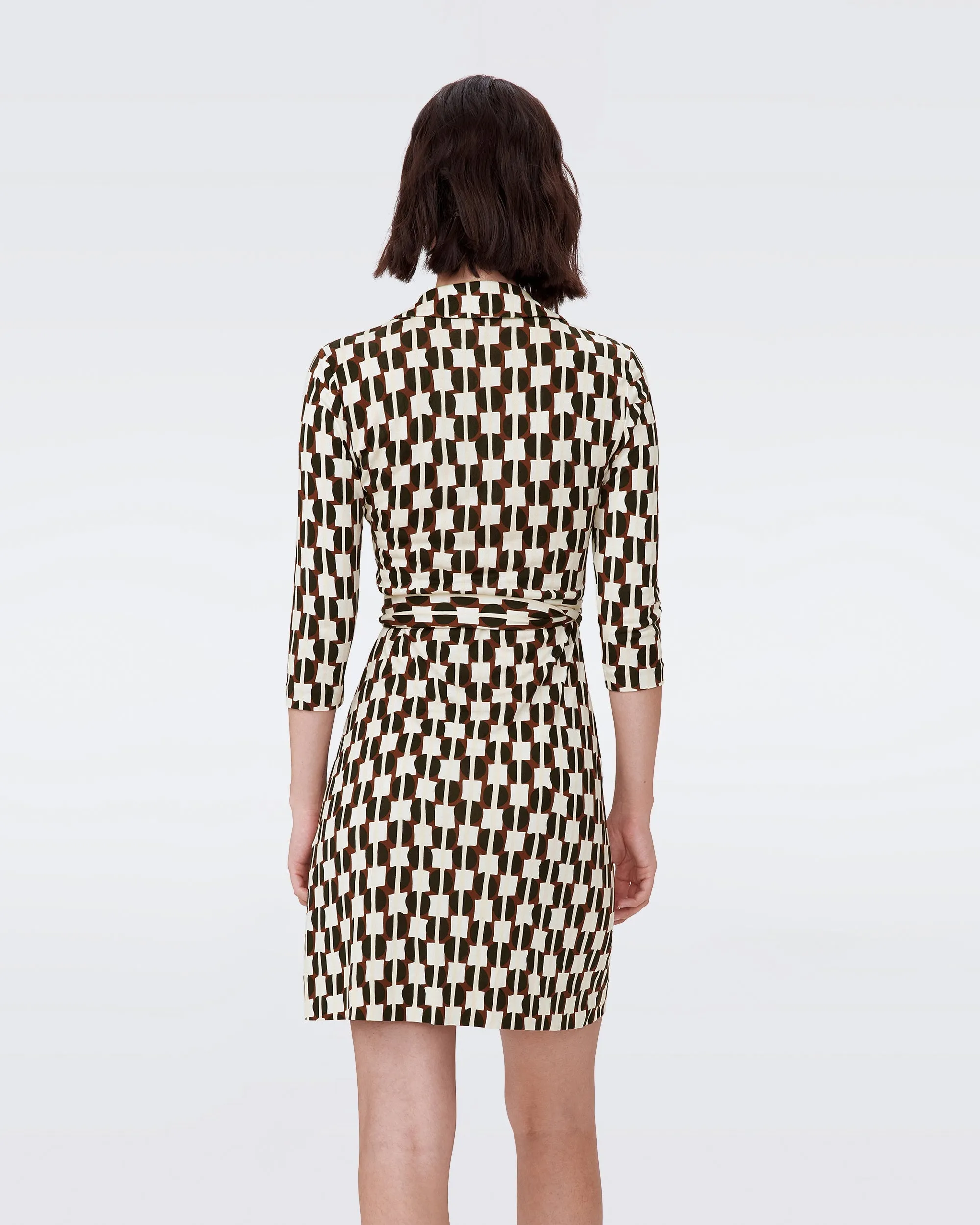 DVFNEW JEANNE TWO 3/4 DRESSMAYPOLE BLACK