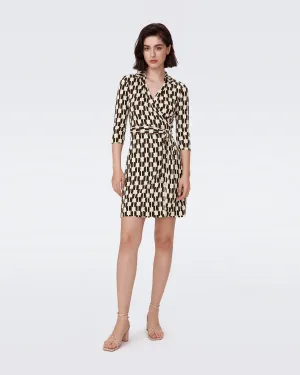 DVFNEW JEANNE TWO 3/4 DRESSMAYPOLE BLACK