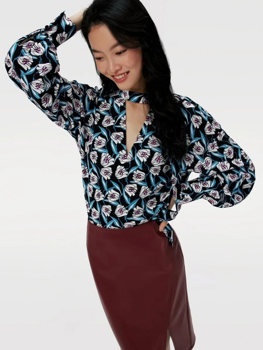DVFOLIVE TOP FORTUNE VINE IVORY