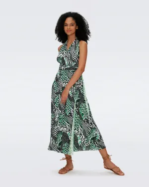 DVFPIA DRESS SIX SISTER CAMO/PYTHON 50TH