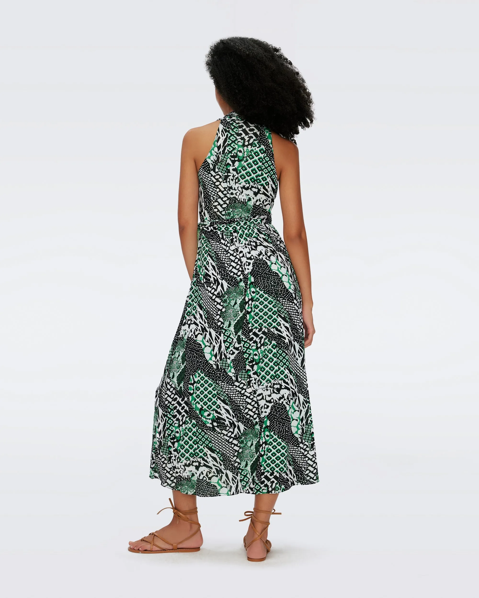 DVFPIA DRESS SIX SISTER CAMO/PYTHON 50TH