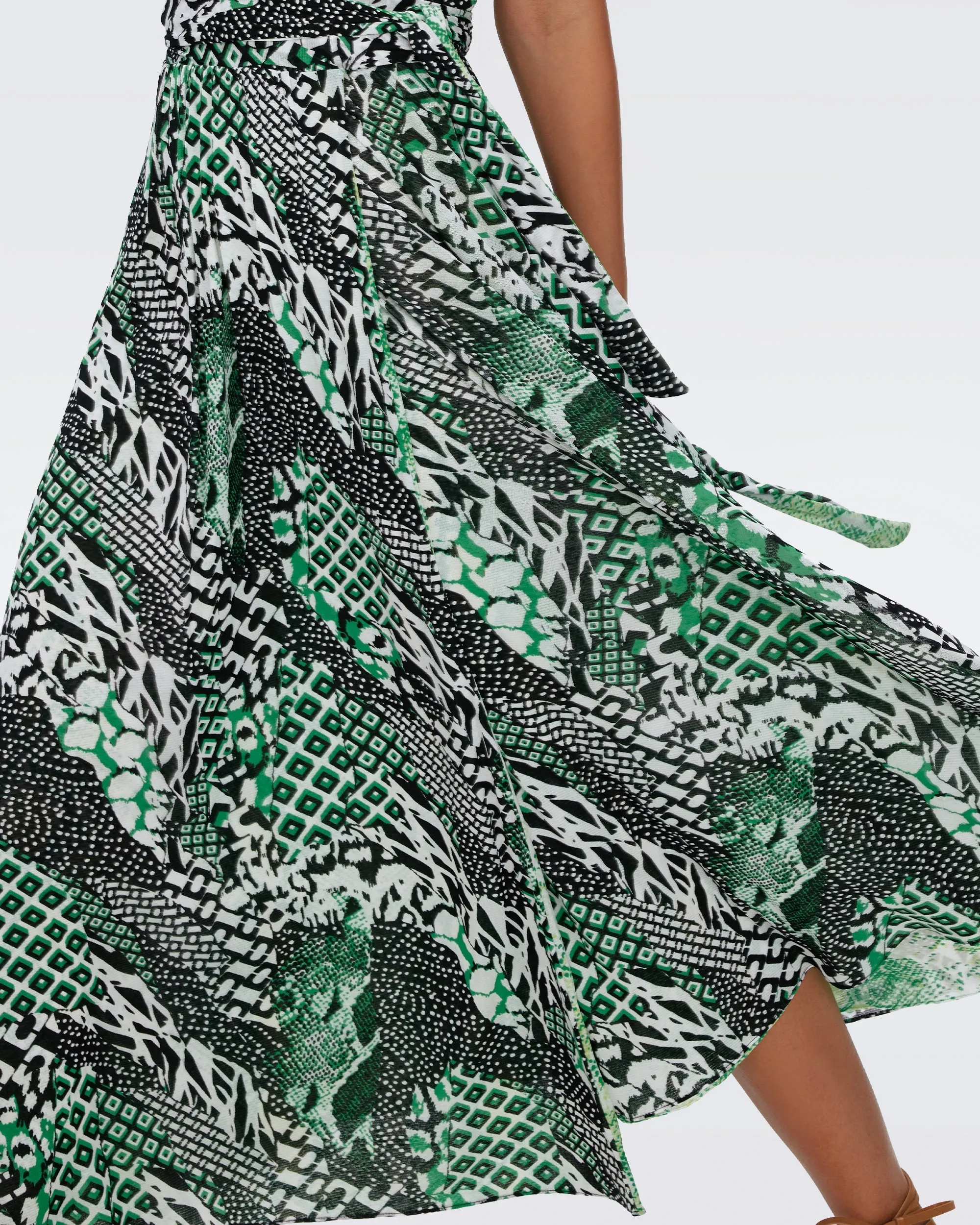DVFPIA DRESS SIX SISTER CAMO/PYTHON 50TH