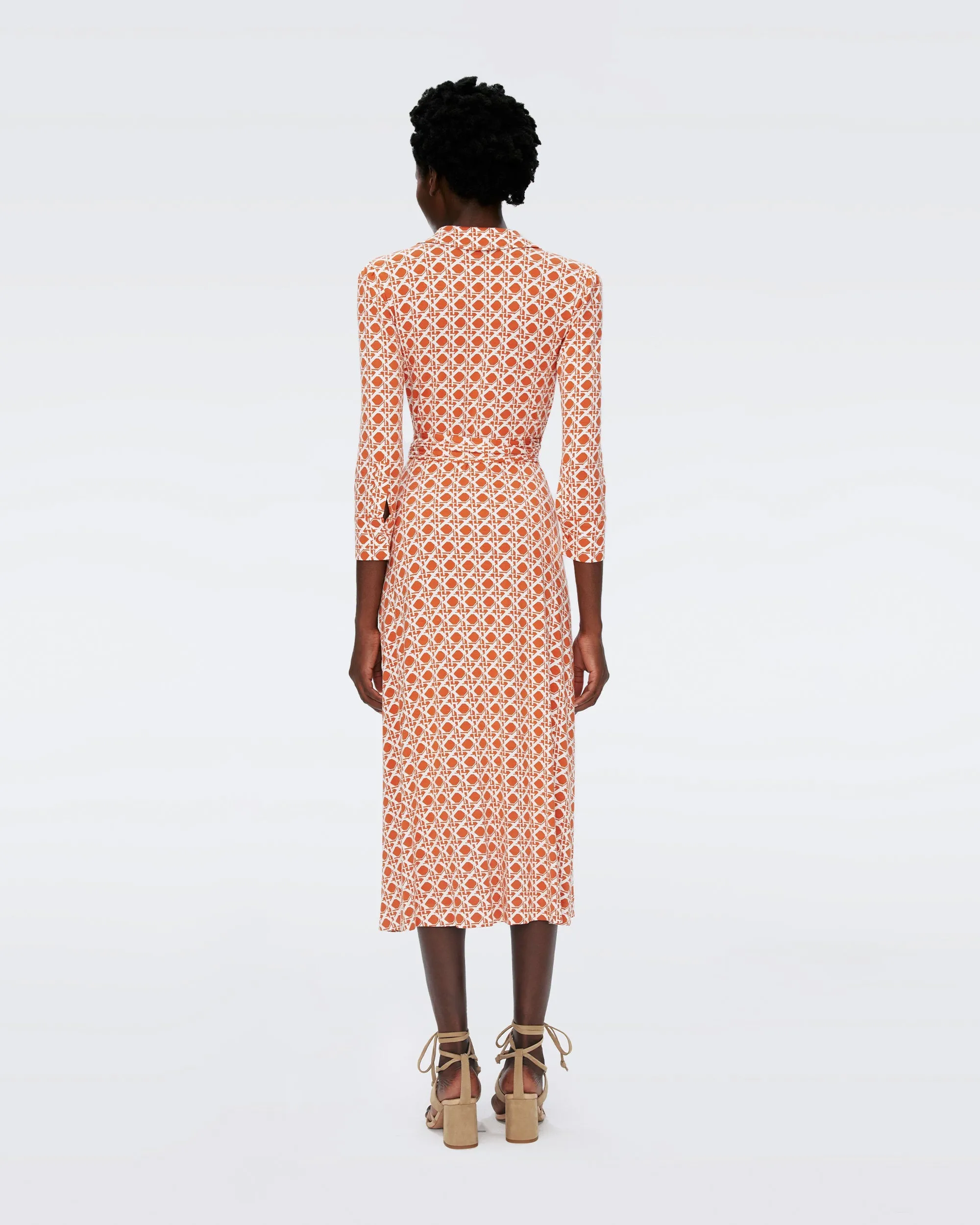 DVFSANA TWO DRESS VINTAGE CANE SM MARMALADE