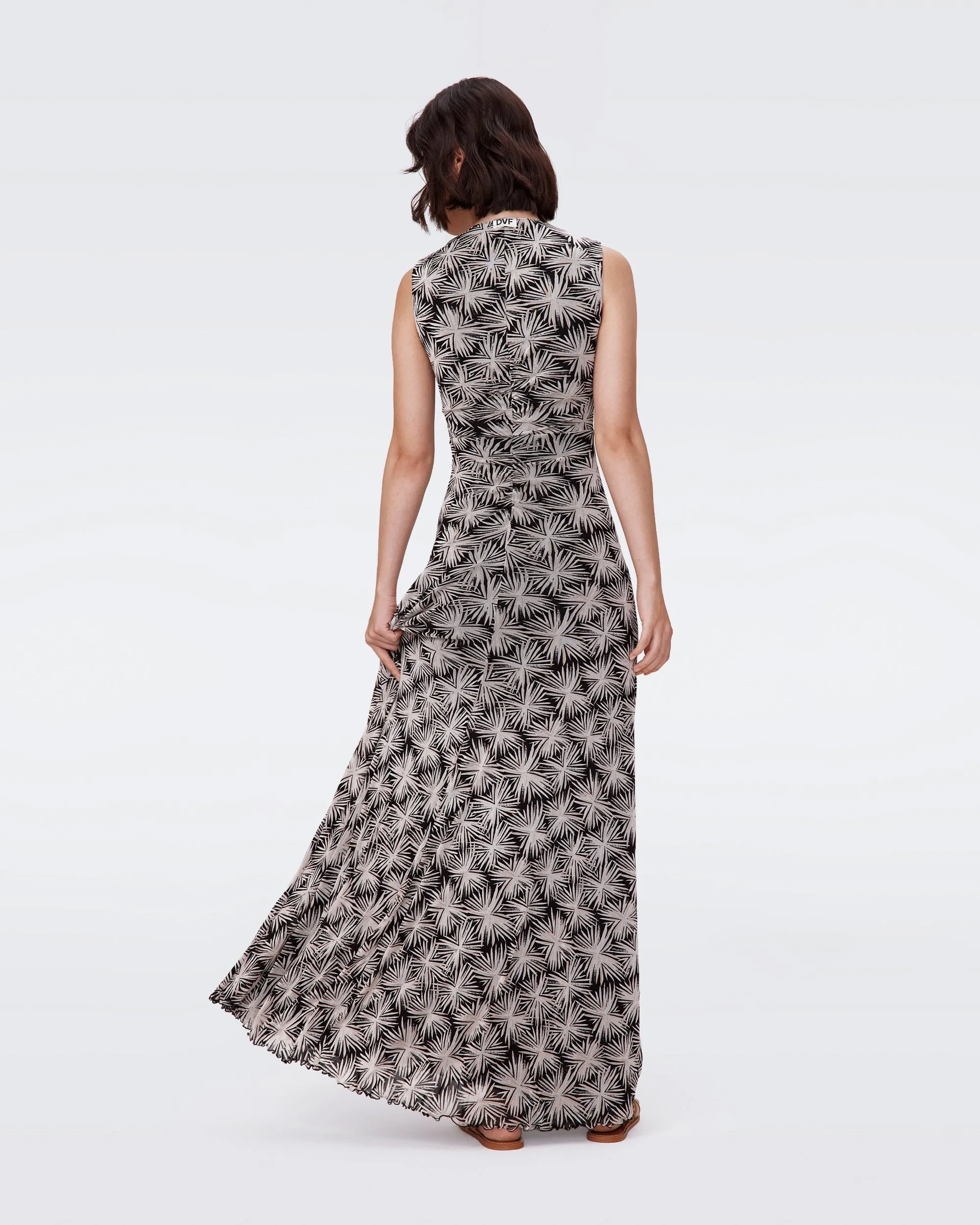 DVFSOLVEIGH REVERSIBLE DRESSSEA HOLLY BLACK