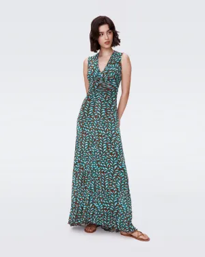 DVFSOLVEIGH REVERSIBLE DRESSSEA HOLLY BLACK